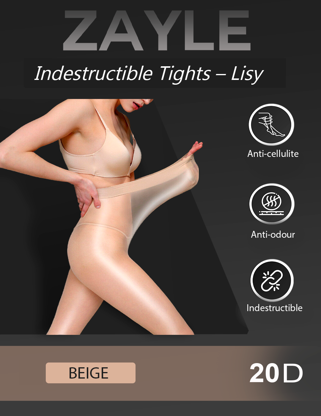 Lisy – Medias Antidesgarro y Anticelulitis