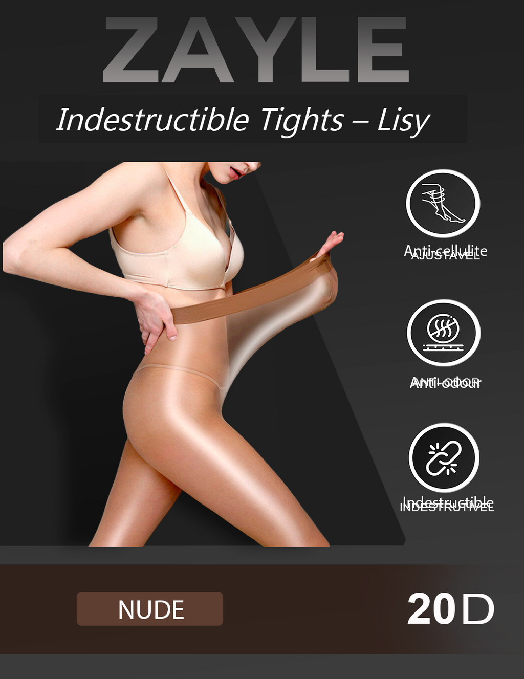 Lisy – Ladder-Resistant & Anti-Cellulite Tights