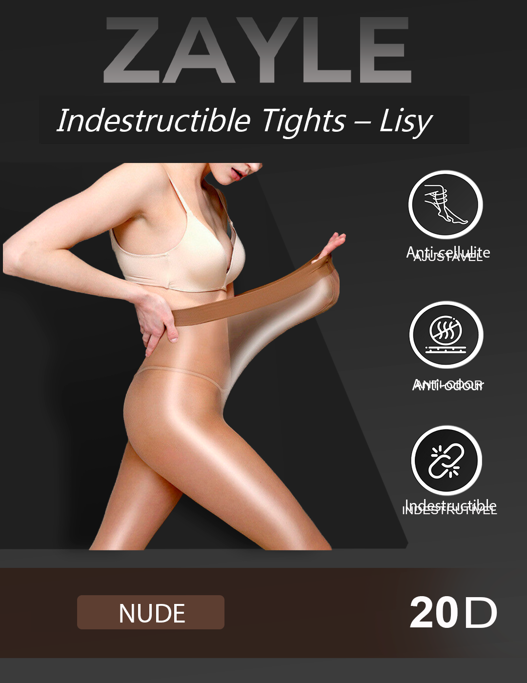 Lisy – Medias Antidesgarro y Anticelulitis