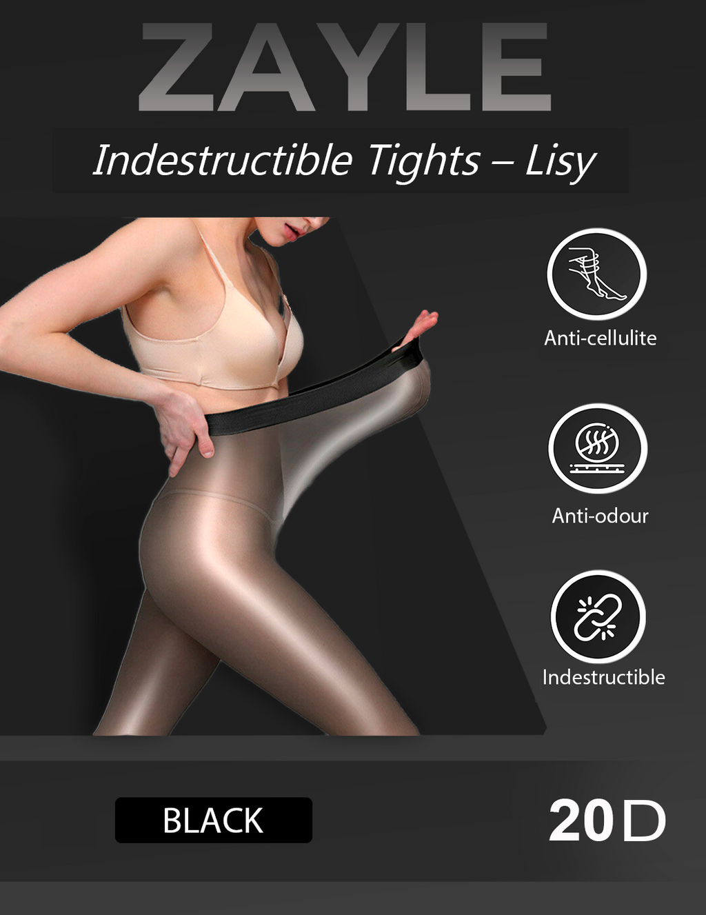 Lisy – Ladder-Resistant & Anti-Cellulite Tights